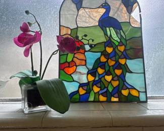 Hanging glass art/ sun catcher