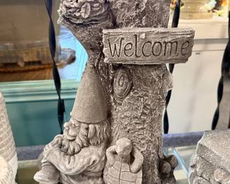 stone gnome statue