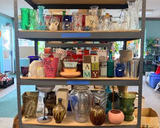 assortment of vases and pots