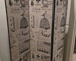 Wood Dressing Screen/Divider