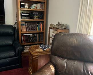solid wood, handmade bookshelves