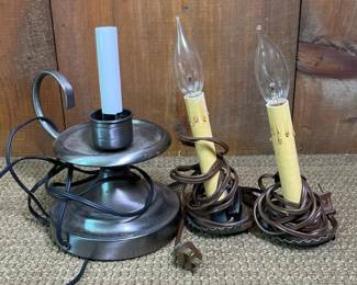 065 electriccandlelampsandmetalchambers