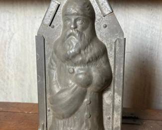 125 antiquesantaclauschocolatemoldtin