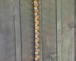 111 antiquesleighbellsonleatherstrap