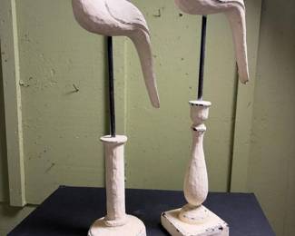 014 pairoffolkartstylecarvedwoodenbir