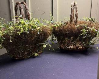 084 rusticgrapevinebasketswithfauxgreen
