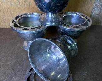 184 victorscosilverplateicecreamdishes