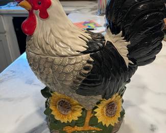 Rooster cookie jar 