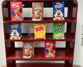 Vintage Kellogg shelf display for cereal!  1950’s era 