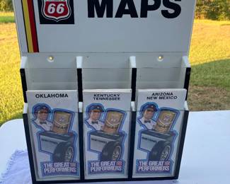 Vintage Phillip 66 map display 