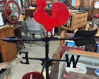 Rooster weather vane