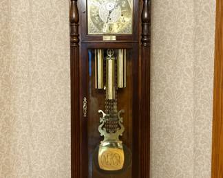 Sligh Triple-Chime Grandfather Clock with Moon Phase Dial, Registered 1994