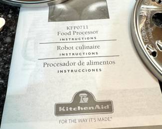 KitchenAid 7-Cup Food Processor with Accessories & Manual