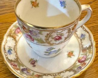 Mixed European Fine Bone China Teacup & Saucer Collection — Royal Grafton England, Schumann Arzberg Germany, Crown Staffordshire England & Switzerland