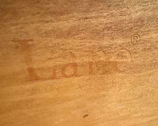 Lane Furniture Mid-Century Modern Oak Sculptural X-Base Coffee Table