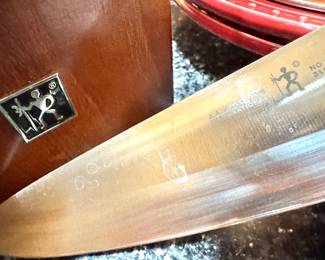 J.A. Henckels International Stainless Steel Kitchen Knife Set with Wood Storage Block