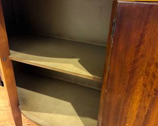 Imperial Grand Rapids Mahogany Demilune Accent Cabinet