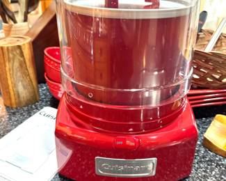 Cuisinart Red Frozen Yogurt, Ice Cream & Sorbet Maker with Freezer Bowl