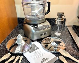 KitchenAid 7-Cup Food Processor with Accessories & Manual