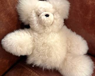 Bergdorf Goodman White Plush Teddy Bear