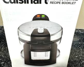 Cuisinart Classic Round Belgian Waffle Maker with Browning Control & Recipe Booklet