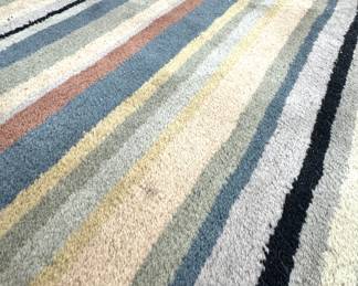 Rugs America / Woven Accents Bold Sierra Charcoal Striped 100% Wool 5' × 8' Area Rug