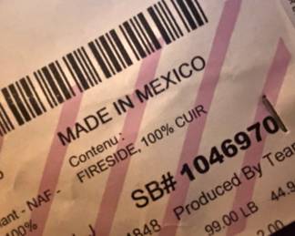 Fireside 100% Leather L-Shaped Sectional Sofa – Distressed Brown Leather