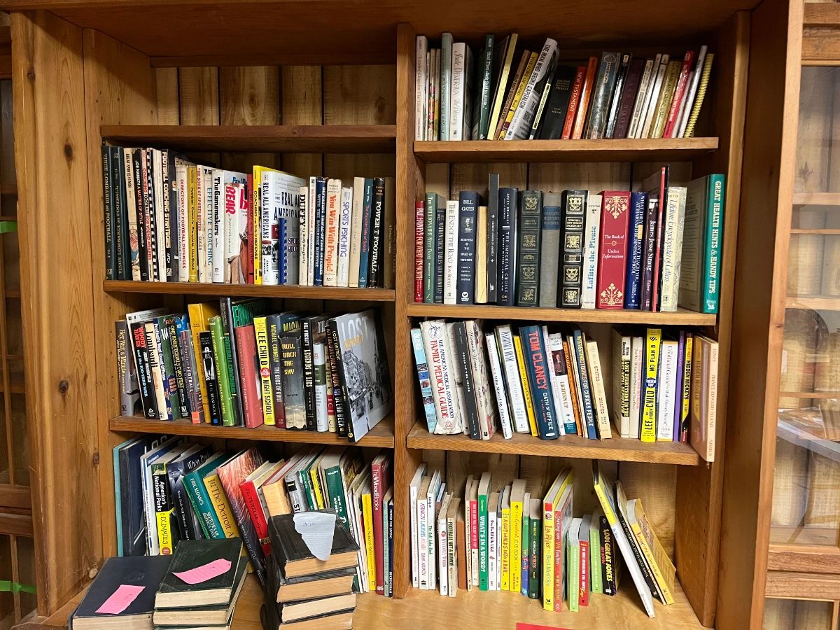 Vintage books, woodworking books, football books, joke books and more!