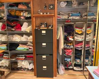 Tons of fabric from a talented seamstress and quilter!