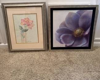 Myrtle Marion and Danhui Nai Signed Floral Artwork LRBC