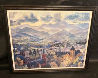 Ann Vasilik Print Titled Downtown LRMG