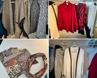 Womens Size L and XL Designer Sweater Cardigan Lot 4 pic