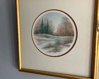 019 Alaniz Original Lithograph Landscape Print