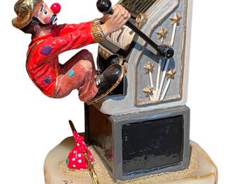 069 Ron Lee Clown Slot Machine Figurine