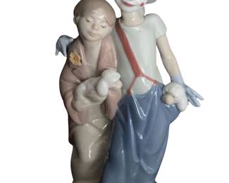 089 Lladr Porcelain Clown Figurines Set of Two