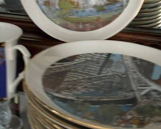 101 Collector Decorative Plates with Scenic Art set of