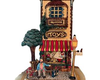 060 Ron Lee Clown Toys Shop Miniature Sculpture