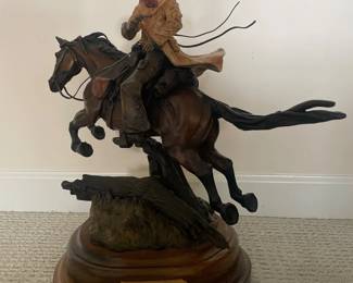 135 The Bank Robber Bronze Sculpture by Bob Parks