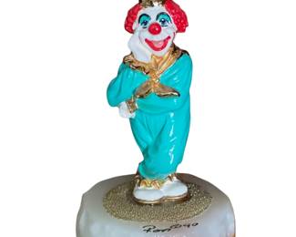 051 Ron Lee Clown Figurine on Onyx Base