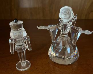 006 Swarovski Crystal Nutcracker and Angel Figurines