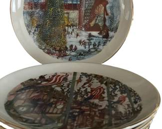 100 Tiffany Co Christmas Collector Plates Set