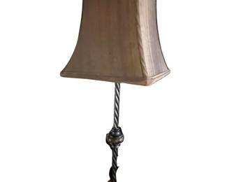 085 Tall Candlestick Table Lamp with Square Shade