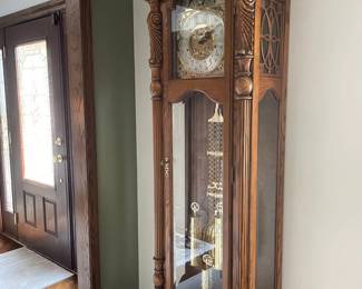 163 Howard Miller Grandfather Clock with Moon Phase