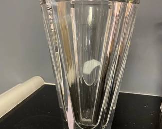 108 Waterford Heavy Lead Crystal Faceted Vase