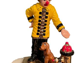 066 Emmett Kelly Jr Clown Firefighter Figurine