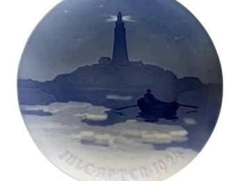 026 Bing Grondahl 1924 Danish Christmas Plate