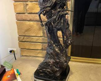 155 Frederic Remington Mountain Man Bronze Sculpture Reproduction