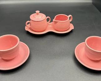 Two Fiestaware Teacup & Saucer Sets