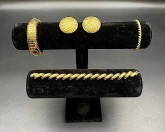 14K Large & Small Bracelet & More Gold Toned Jewelry