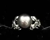 Tahitian Black Pearl 14k White Gold Ring